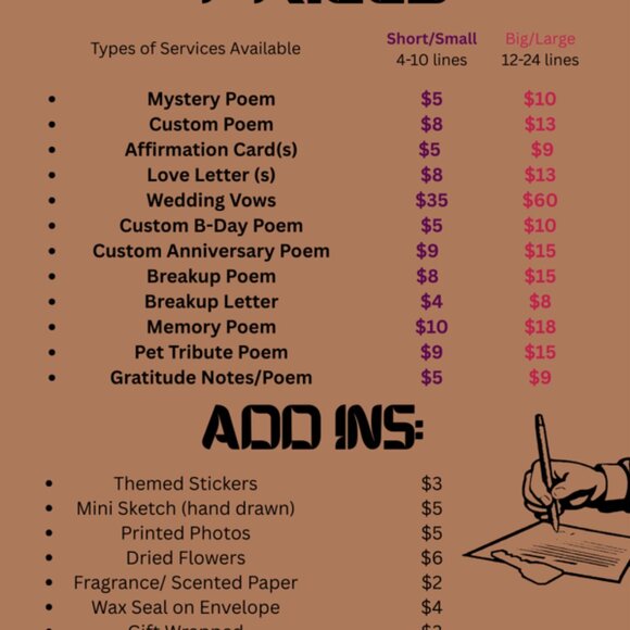 Custom Poetry Writing - Picture 4 of 13